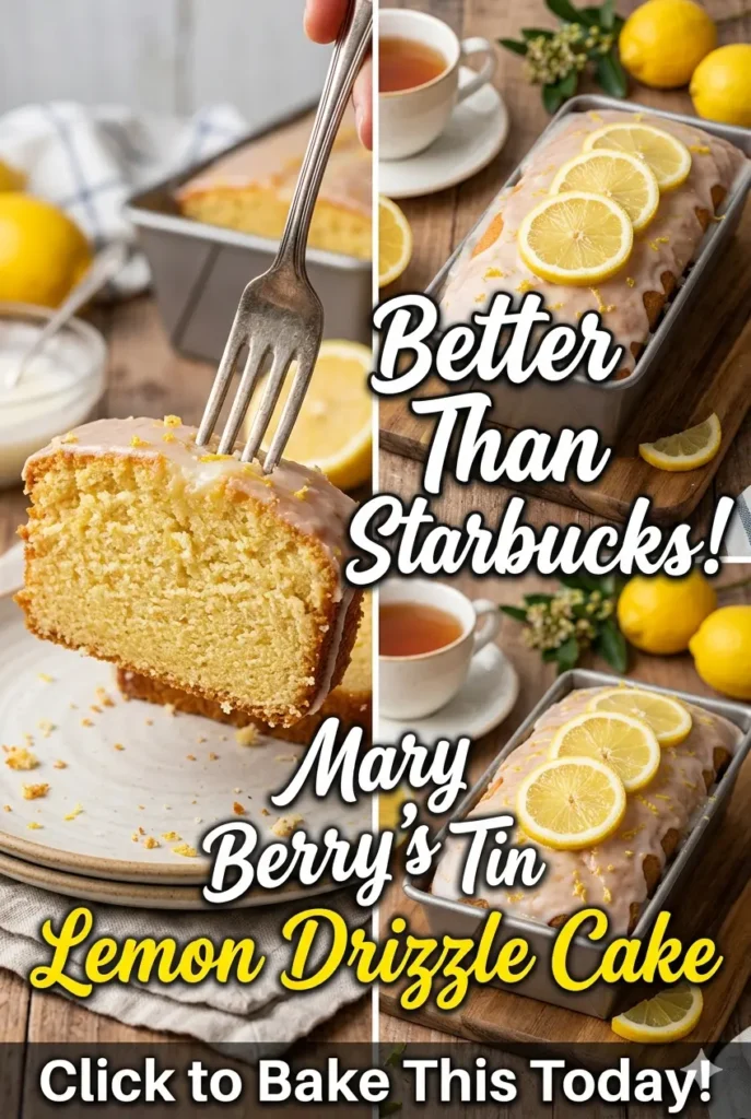 Mary Berry Lemon Drizzle Cake in a Loaf Tin recipe