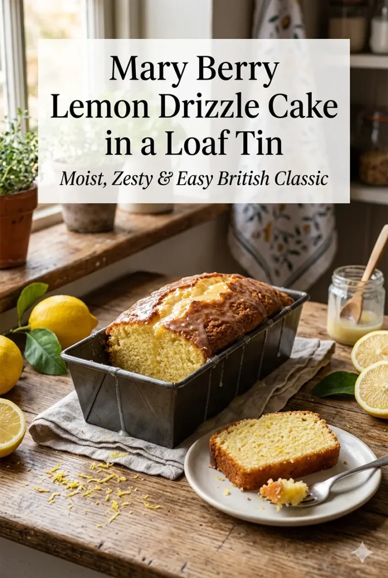 Mary Berry Lemon Drizzle Cake in a Loaf Tin recipe